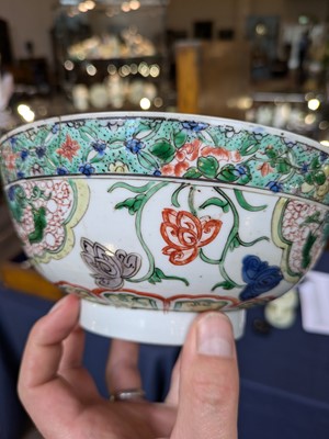 Lot 149 - A Chinese Porcelain Bowl, Kangxi, painted in...