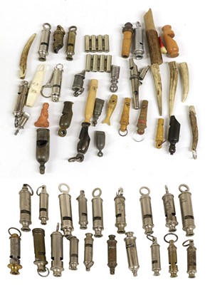 Lot 127 - A Collection of Whistles, including three Acme...