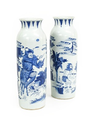 Lot 141 - A Pair of Chinese Porcelain Sleeve Vases...