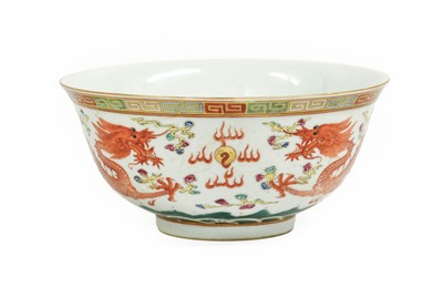 Lot 140 - A Chinese Porcelain Dragon Bowl, Guangxu reign...