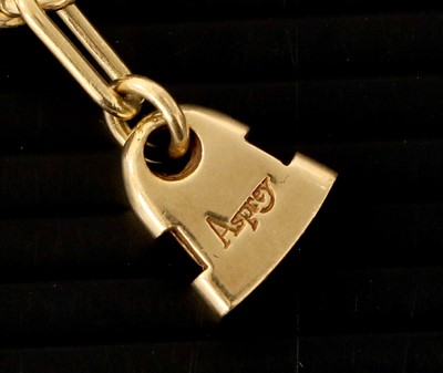 Lot 611 - An 18 Carat Yellow Gold Keyring, in the form...
