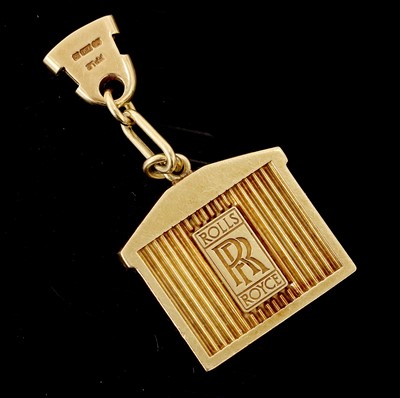 Lot 611 - An 18 Carat Yellow Gold Keyring, in the form...