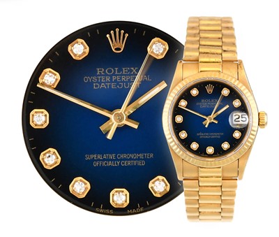 Lot 2139 - Rolex: A Lady's 18 Carat Gold Automatic...