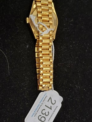 Lot 2139 - Rolex: A Lady's 18 Carat Gold Automatic...