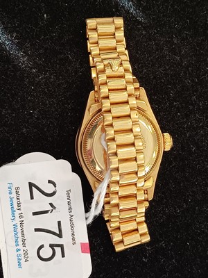Lot 2175 - Rolex: A Lady's 18 Carat Gold Automatic...