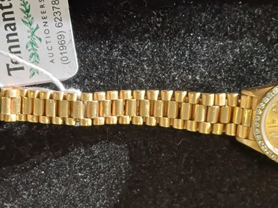 Lot 2175 - Rolex: A Lady's 18 Carat Gold Automatic...