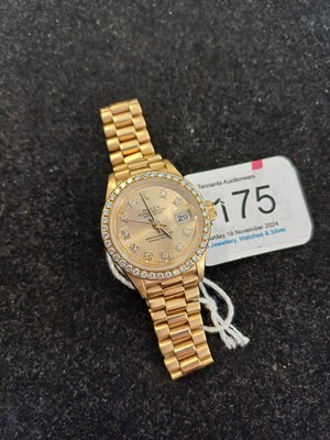 Lot 2175 - Rolex: A Lady's 18 Carat Gold Automatic...