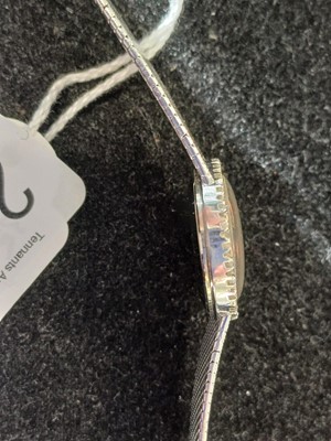 Lot 2169 - Omega: A Lady's 18 Carat White Gold Diamond...