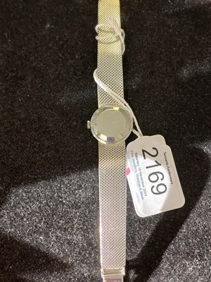 Lot 2169 - Omega: A Lady's 18 Carat White Gold Diamond...