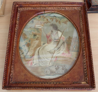 Lot 1276 - Georgian Silk Work Picture depicting a...