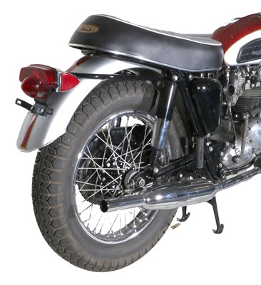 Lot 679 - Triumph T120R Burgundy and Sliver 650cc C.1968