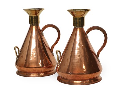 Lot 189 - A Pair of Copper and Brass Three Gallon...