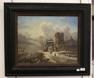 Lot 1089 - David Ronald (20th Century) Winter landscape...