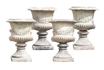 Lot 453 - A Set of Four 19th Century Terracotta Campana...