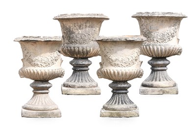 Lot 450 - A Set of Four 19th Century Terracotta Campana...