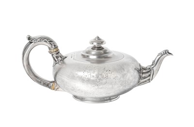 Lot 2309 - A William IV Silver Teapot