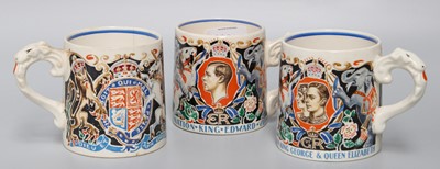 Lot 333 - Dame Laura Knight Coronation Mugs (3)