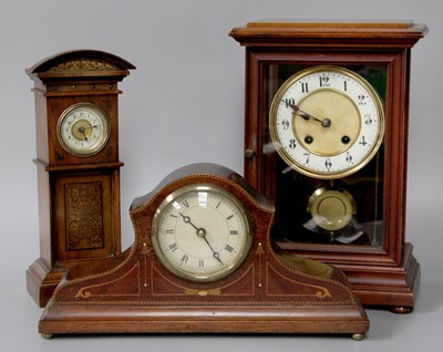 Lot 256 - Two Mantel Timepieces and a Striking Mantel...