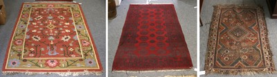 Lot 1201 - Kilim, probably Thrace, the salmon pink field...