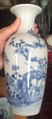 Lot 381 - A Chinese Provincial Blue and White Jar and...