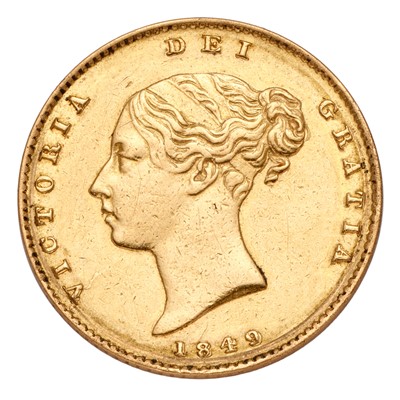 Lot 172 - Victoria, Half Sovereign 1849 (M.423, S.3859)...