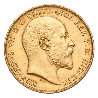 Lot 183 - Edward VII, Half Sovereign 1902; extremely fine