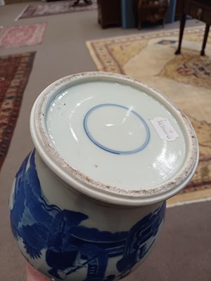 Lot 594 - A Pair of Chinese Porcelain Jars, in Kangxi...