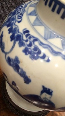 Lot 594 - A Pair of Chinese Porcelain Jars, in Kangxi...
