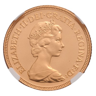 Lot 236 - Elizabeth II, Half Sovereign 1984; slabbed by...