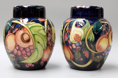 Lot 429 - A Pair of Modern Moorcroft Pottery "Queen's...