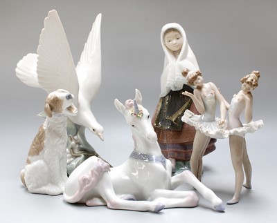 Lot 306 - Four Various Lladro Figures, including a...