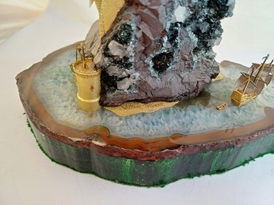 Lot 2228 - An Elizabeth II Diamond-Set Gold, Silver and Mineral Specimen ‘Fairy Tale’ Castle