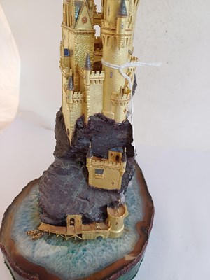 Lot 2228 - An Elizabeth II Diamond-Set Gold, Silver and Mineral Specimen ‘Fairy Tale’ Castle