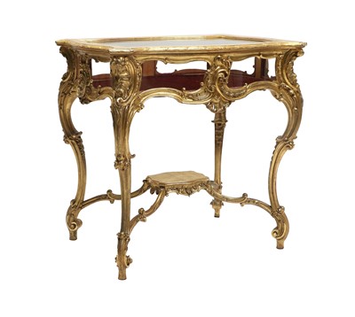 Lot 423 - A Victorian Gilt and Gesso Bijouterie Table,...