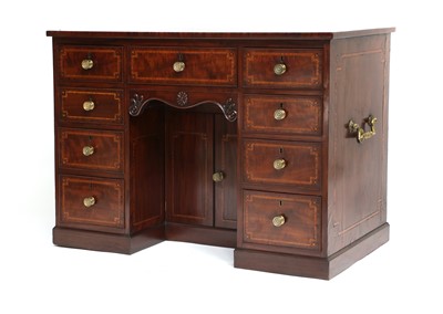 Lot 356 - A Gillows Mahogany, Satinwood-Banded and Ebony-...