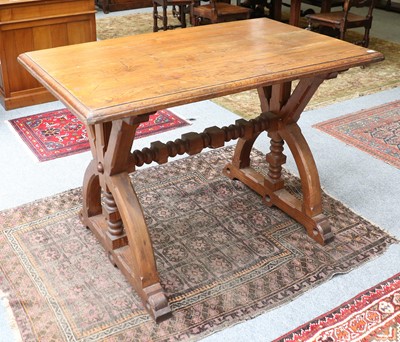 Lot 1408 - A Late Victorian Oak Gothic Centre Table, with...