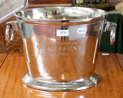 Lot 574 - Champagne Bucket "Cuvee de Prestige", 40cm...