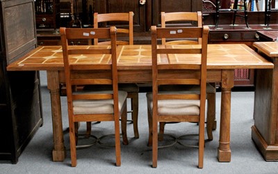 Lot 1491 - A Barker & Stonehouse "Flagstone" dining Table,...