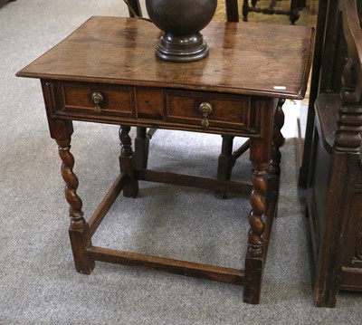 Lot 1379 - An Early 18th Century Mahogany Sidetable,...