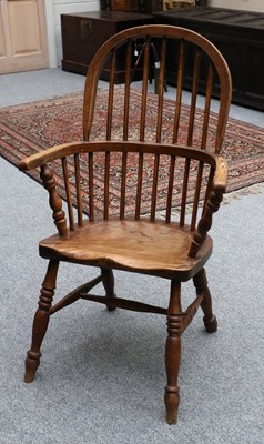 Lot 1407 - A 19th Cenutry Ash and Elm Windsor Chair, with...