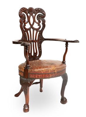 Lot 684 - A George II-Style Carved Mahogany Open...