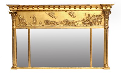 Lot 771 - A Late Regency Gilt and Gesso Overmantel...