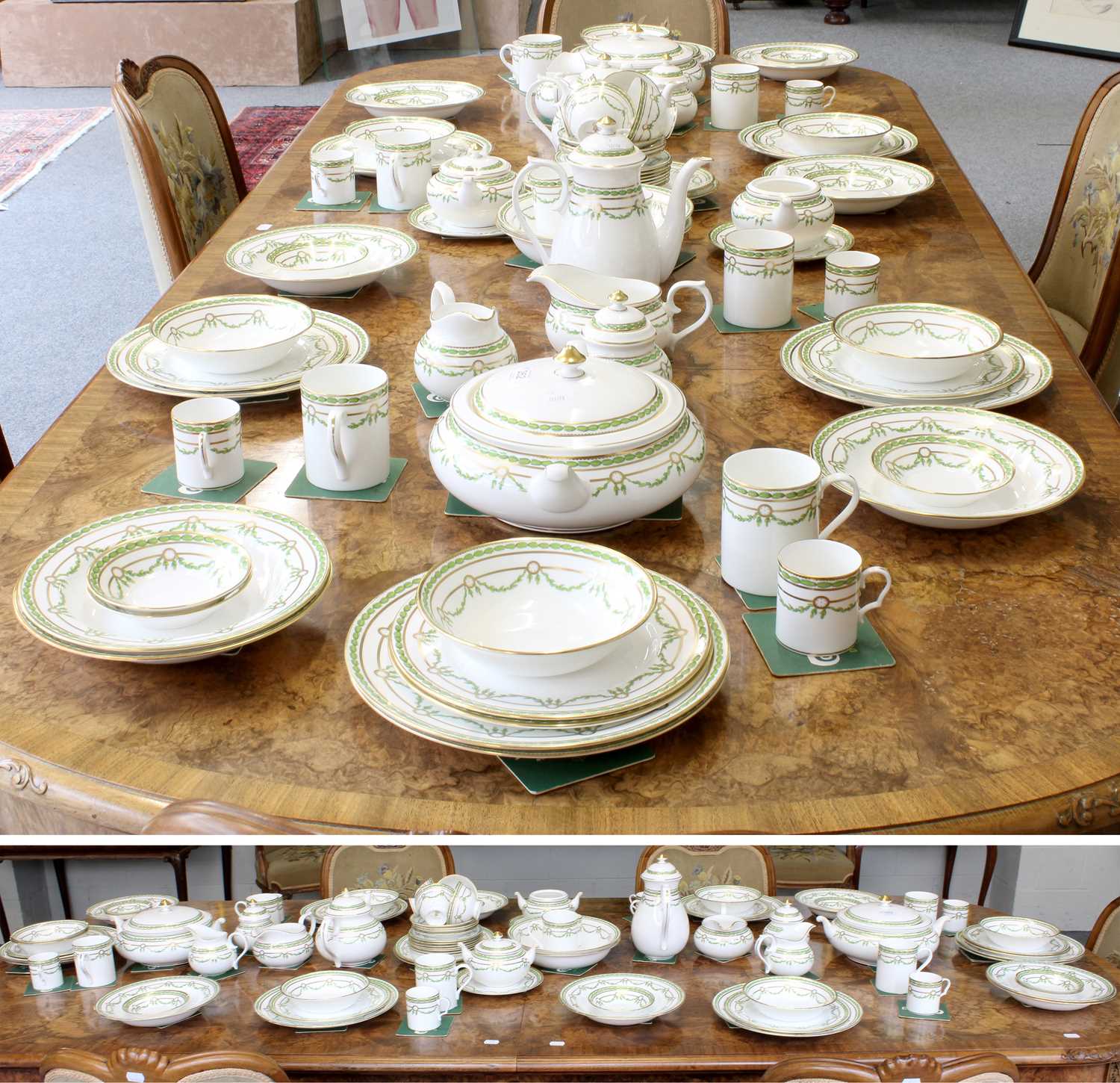 Lot 262 - A Thomas Goode Porcelain Part Dinner, Tea and...