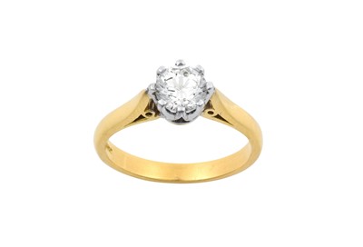 Lot 2288 - An 18 Carat Gold Diamond Solitaire Ring the...