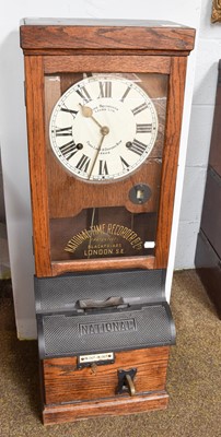 Lot 1382 - A National Time Recorder Co. Ltd Clock, dial...