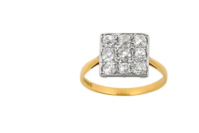 Lot 2199 - An 18 Carat Gold Diamond Cluster Ring the...