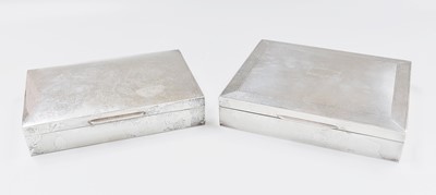 Lot 30 - Two Differing Silver Cigarette-Boxes, each...