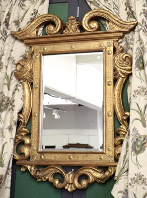 Lot 1423 - A Large Reproduction Gilt Framed Mirror, the...