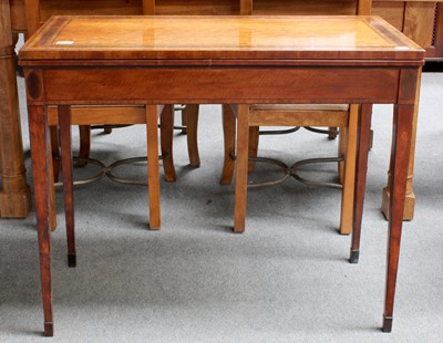 Lot 1310 - A George III Crossbanded and Inlaid Satinwood...