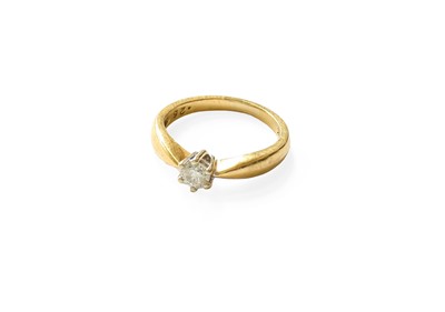 Lot 311 - A Diamond Solitaire Ring, the round brilliant...